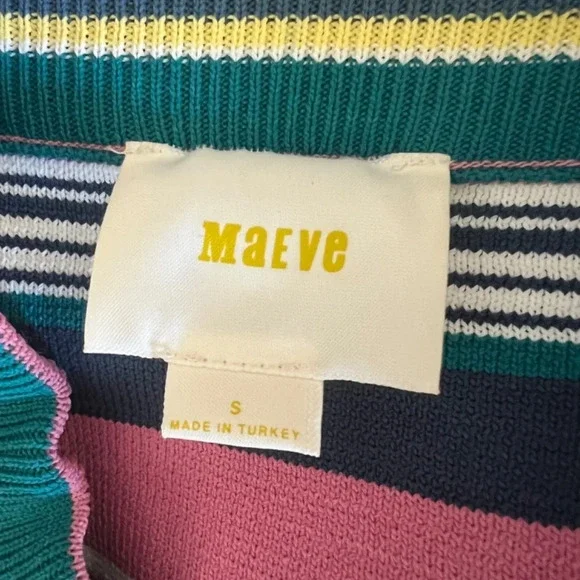 Maeve by Anthropologie Lana Striped Pencil Midi Skirt Size Small EUC - Picture 6 of 8